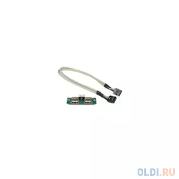 Аксессуары Chenbro 80H02342301A0 AS'Y PCB,USB 3.0 REV.A0,RM42300e07,DUAL PORTS W/CABLE 750MM {60}