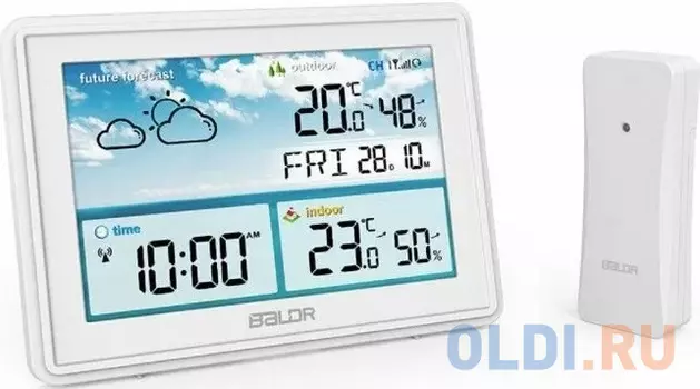 BALDR B0359WST2H2R-WHITE Беспроводная метеостанция, белый