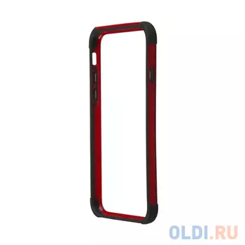 Бампер для iPhone 6/6s "HOCO" Coupe Series Double Color Bracket Bumper Case (красный) R0007515