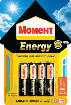 Батарейка Henkel "МОМЕНТ ENERGY" 2098785 AAA 4 шт