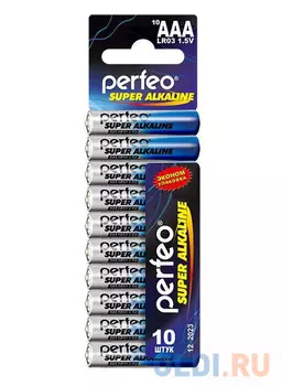 Батарейки Perfeo LR03/10SHRINK Card AAA 10 шт