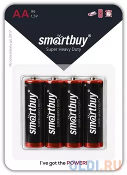 Батарейки Smartbuy SBBZ-2A04B AA 4 шт