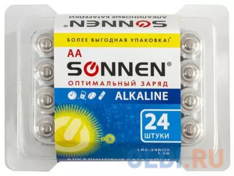 Батарейки Sonnen 455095 AA 24 шт