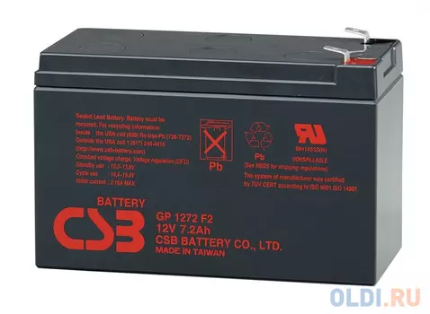 Батарея для ИБП CSB GP1272F2 28W 12В 7.2Ач