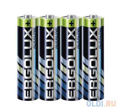 Батарея Ergolux Alkaline LR03 SR4 AAA 1150mAh (4шт) спайка