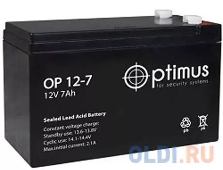 Батарея PowerCool Optimus OP1207 12V/7Ah