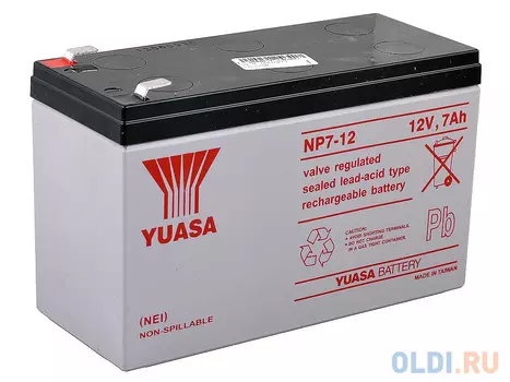 Батарея Yuasa NP7-12 12В/7А