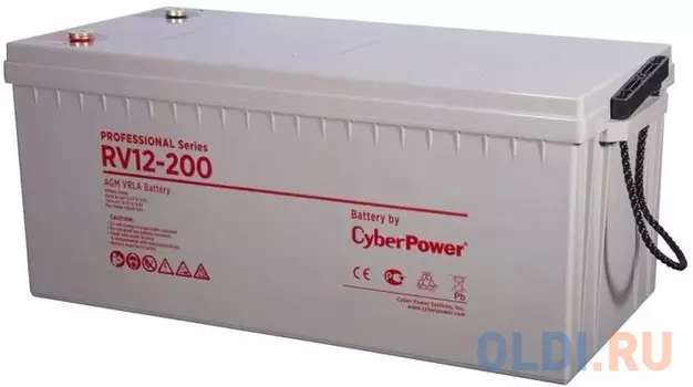 Battery CyberPower Professional UPS series RV 12200W, voltage 12V, capacity (discharge 20 h) 62Ah, capacity (discharge 10 h) 55.6Ah, max. discharge cu