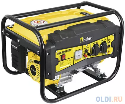 Бензиновый генератор Kolner KGEG 3000M 3000Вт 7л.с 212см3 вых. 3000Вт 15л картер 0.6л 38кг
