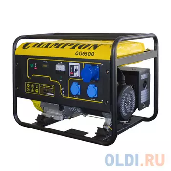 Бензоэлектростанция CHAMPION GG6500 5/5.5кВт ohv390 13лс 25л 72.5кг 2.5л/ч 12v
