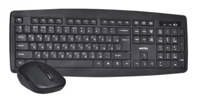 Бесповодной комплект Smartbuy One 212332AG Black USB(Radio) 1600dpi, 4 кнопки + колесо