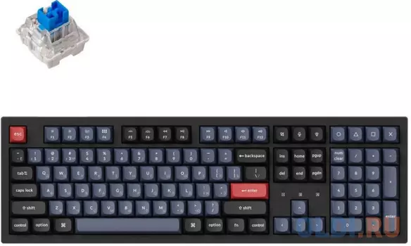 Беспроводная механическая клавиатура QMK Keychron K10 Pro, 104 клавиши, Hot-Swap, Keychron K pro Blue Switch