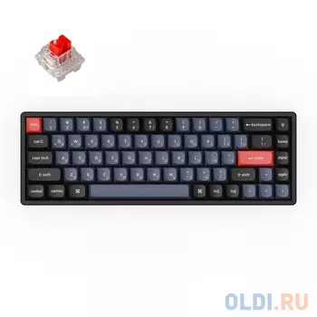 Беспроводная механическая клавиатура QMK Keychron K6 Pro, 68 клавиш, Hot-Swap, Keychron K pro Red Switch