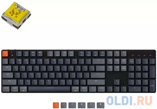 Беспроводная механическая ультратонкая клавиатура Keychron K5SE, Full Size, RGB подсветка, Banana Switch