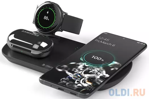 Беспроводное зарядное устройство Deppa 24011 2А черный