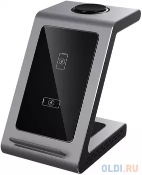Беспроводное зарядное устройство Prestigio ReVolt A9 3 А USB-C серый