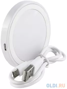 Беспроводное зарядное устройство Red Line Qi-01 1A microUSB белый УТ000013572