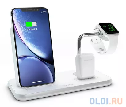 Беспроводное зарядное устройство Zens - 2А USB белый ZEDC07W/00