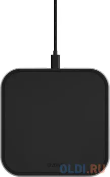 Беспроводное зарядное устройство ZENS Aluminium Single Wireless Charger. Цвет черный.
