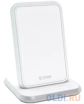 Беспроводное зарядное устройство ZENS Stand Aluminium Wireless Charger. Цвет белый.