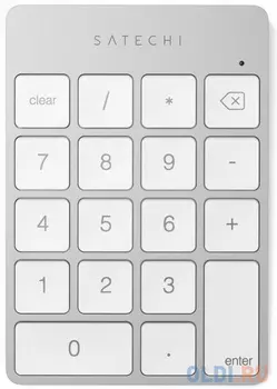 Беспроводной цифровой блок клавиатуры Satechi Aluminum Slim Keypad Numpad. Цвет серебристый.