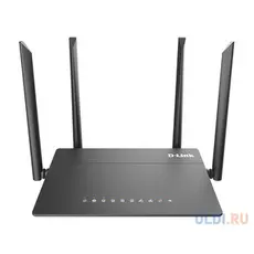 Беспроводной маршрутизатор D-Link DIR-815/RU/R1A 802.11acbgn 1200Mbps 2.4 ГГц 5 ГГц 4xLAN черный