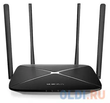 Беспроводной маршрутизатор Mercusys AC1200G 802.11abgnac 1167Mbps 2.4 ГГц 5 ГГц 3xLAN черный