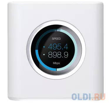 Беспроводной маршрутизатор Ubiquiti AmpliFi HD Router 802.11aс 1750Mbps 2.4 ГГц 5 ГГц 4xLAN USB белый AFi-R-EU