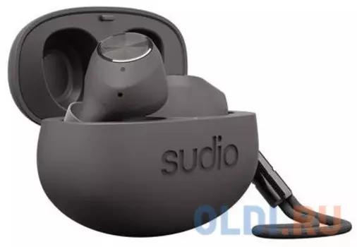 Беспроводные TWS наушники Sudio T2. Цвет черный.