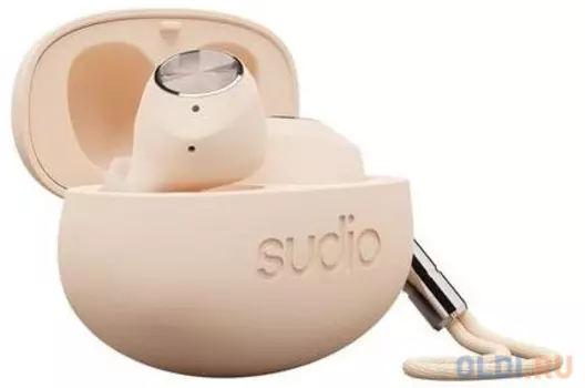 Беспроводные TWS наушники Sudio T2. Цвет песочный