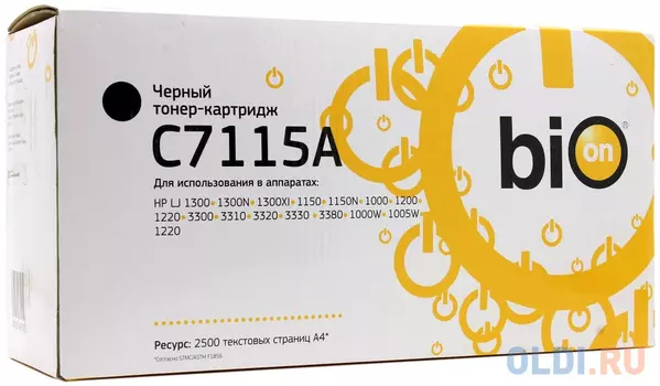 Картридж BION C7115A 2500стр Черный