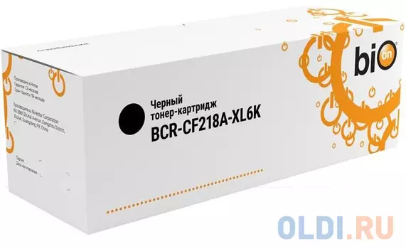 Bion CF218A-XL6K Картридж повышенной ёмкости для HP LaserJet Pro M104(a/w), MFP M132(snw/fp/fw/nw) (6'000 стр.) Черный