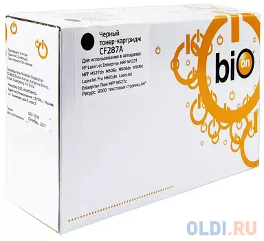 Картридж Bion CF287A 9000стр Черный