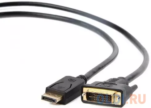 Bion Кабель DisplayPort - DVI, 20M/24+1M, позолоченные контакты, 1,8м, черный [BXP-CC-DPM-DVIM-018]