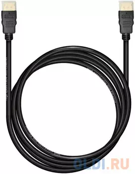 Bion Кабель HDMI v1.4, 19M/19M, 3D, 4K UHD, Ethernet, CCS, экран, позолоченные контакты, 2м, черный [BXP-CC-HDMI4L-020]