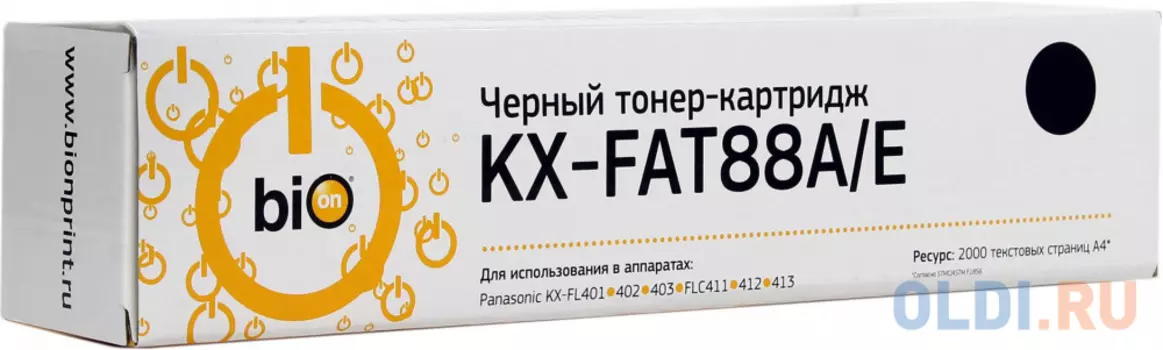 Картридж BION KX-FAT88A 1400стр Черный