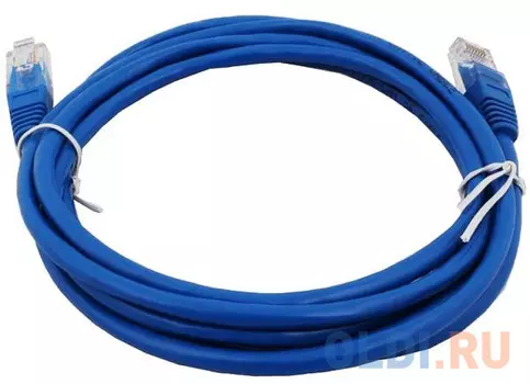 Bion Патч корд UTP кат.5е 1м голубой [Бион][BNPP12-1M/B]