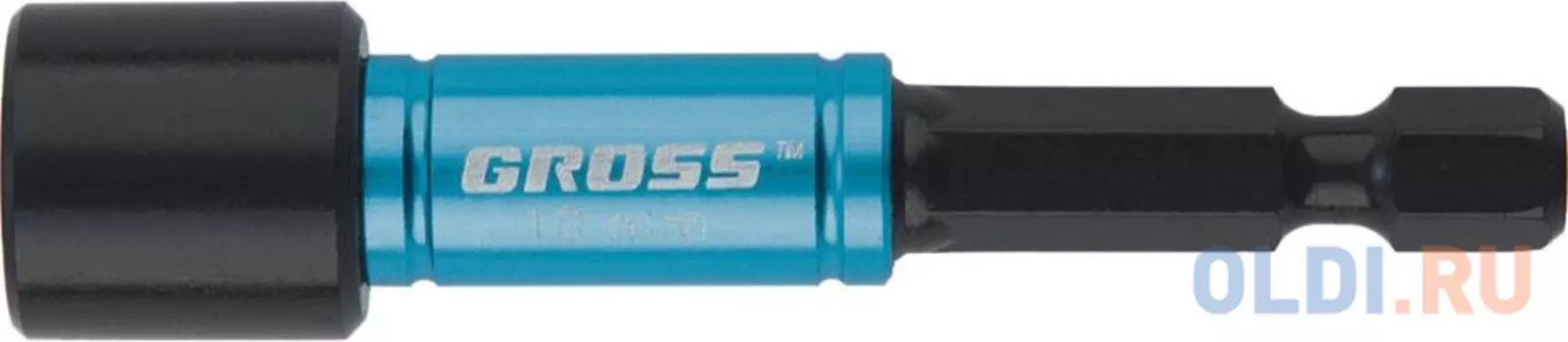 Бита с торцевой головкой, магнит. Nut-Driver, 10 мм, S2// Gross