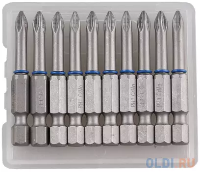 Бита ЗУБР ЭКСПЕРТ 26011-1-50-10 торсион кованая обточ.CrMo E 1/4 PH1 50мм 10шт