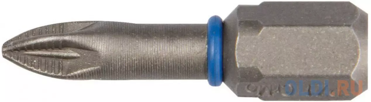 Бита ЗУБР ЭКСПЕРТ 26013-1-25-2 торсион кованая обточ.CrMo C 1/4 PZ1 25мм 2шт