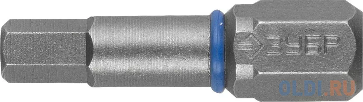 Бита ЗУБР ЭКСПЕРТ 26017-3-25-2 торсион кованая обточ.CrMo C 1/4 HEX3 25мм 2шт