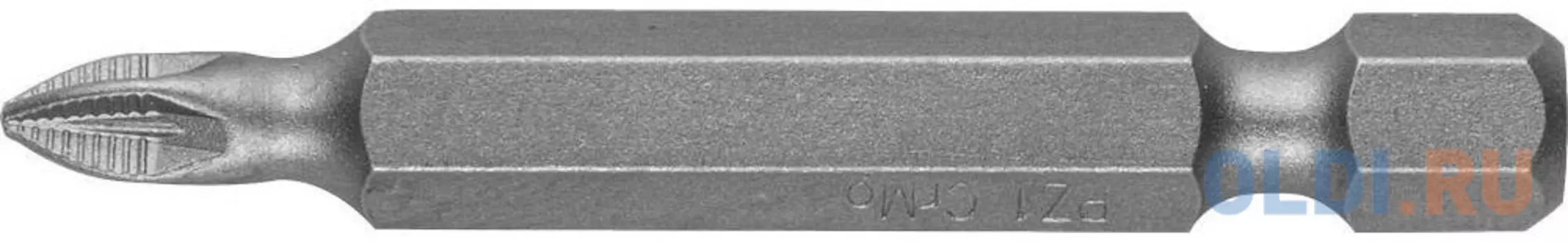 Бита ЗУБР МАСТЕР 26003-1-50-2 кованая CrMo E 1/4 PZ1 50мм 2шт