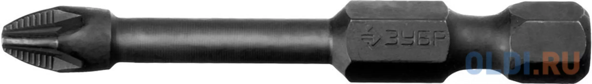 Бита ЗУБР ПРОФИ 26023-2-50-S2 E 1/4 PZ2 50мм 2шт на карт.