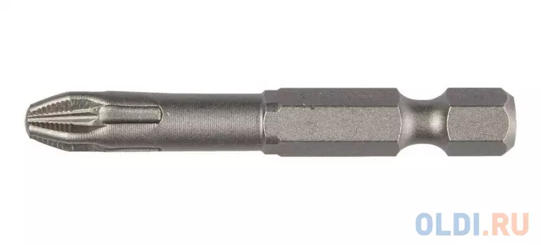 Биты KRAFTOOL "EXPERT" торсионные кованые, обточенные, Cr-Mo сталь, тип хвостовика E 1/4", PH2, 50мм, 2шт [26121-2-50-2]