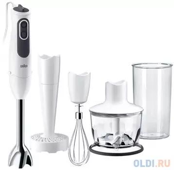 Блендер Braun MQ3137.WH SAUCE +, погружной, белый