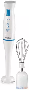 Блендер погружной ECON ECO-201HB, 700 Вт, 1 скорость, венчик, белый