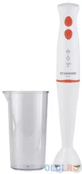 Блендер погружной Starwind SBP1142 400Вт белый/оранжевый