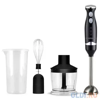 Блендер погружной StarWind SBP5542b 500Вт чёрный серебристый