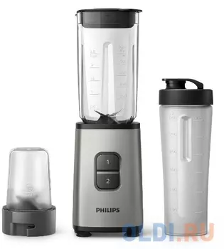 Блендер стационарный Philips HR2604/80 350Вт серебристый/черный