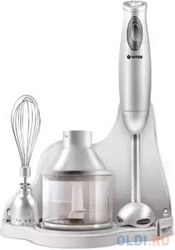 Блендер Vitek VT-1456, погружной, серебристый